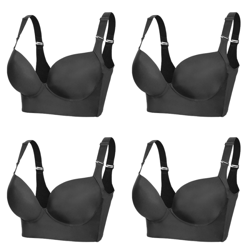 PROMOÇÃO POR TEMPO LIMITADO 🔥 - Kit 4 Sutiãs Becca Push-Up Modelador