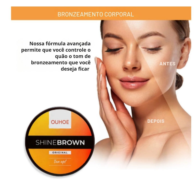 😎👙✨BRONZEADOR SHINE BROWN: O Segredo Para Um Bronzeado Radiante e Natural: Resultados Rápidos e Pele Hidratada 🌞⛱️🌊