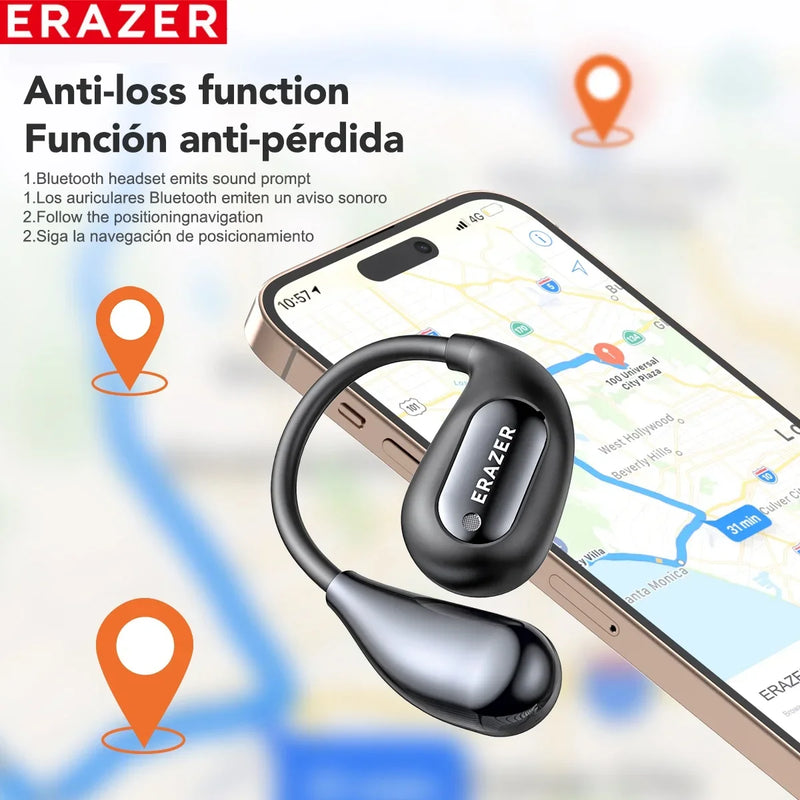 [AI Earphone] Bluetooth Earphones ERAZER XP7 Wireless Headphones ASMR Headset Equalizer APP AI Translator Earbuds Lightweight